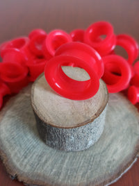 Expansiones Silicona Blanda - Modelo GZJ Color Rojo (6mm a 20mm)