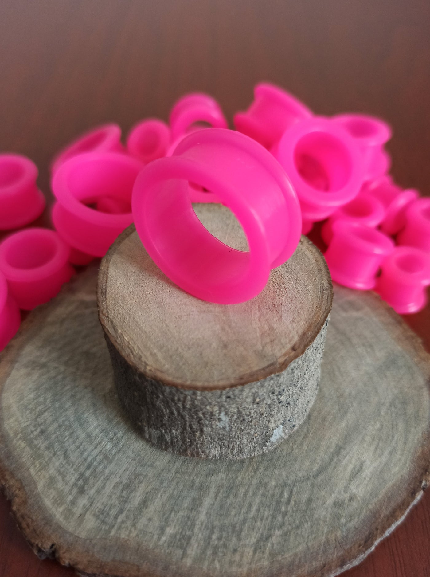Expansiones Silicona Blanda - Modelo GZJ Color Rosado (6mm a 22mm)