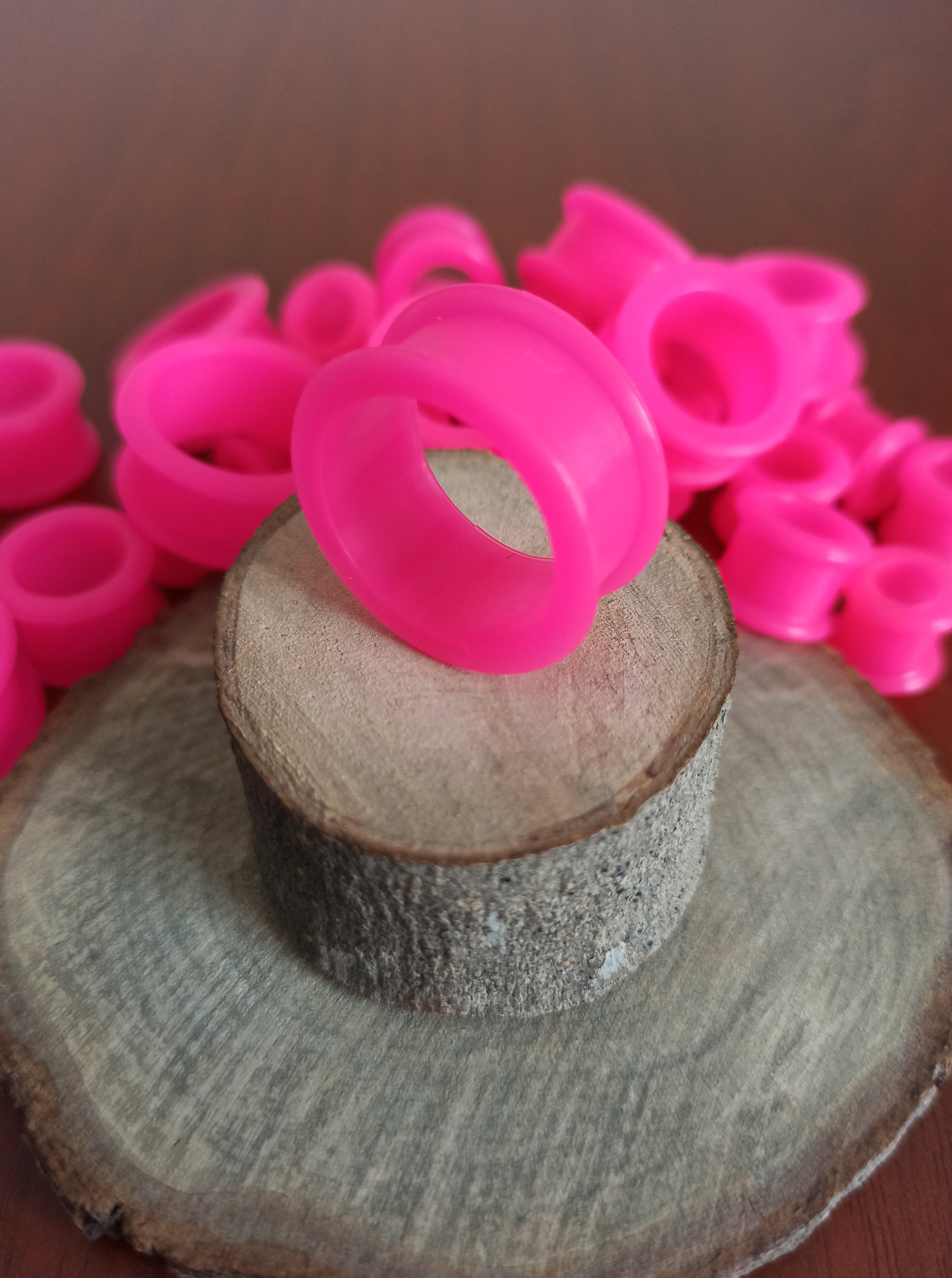 Expansiones Silicona Blanda - Modelo GZJ Color Rosado (6mm a 22mm)