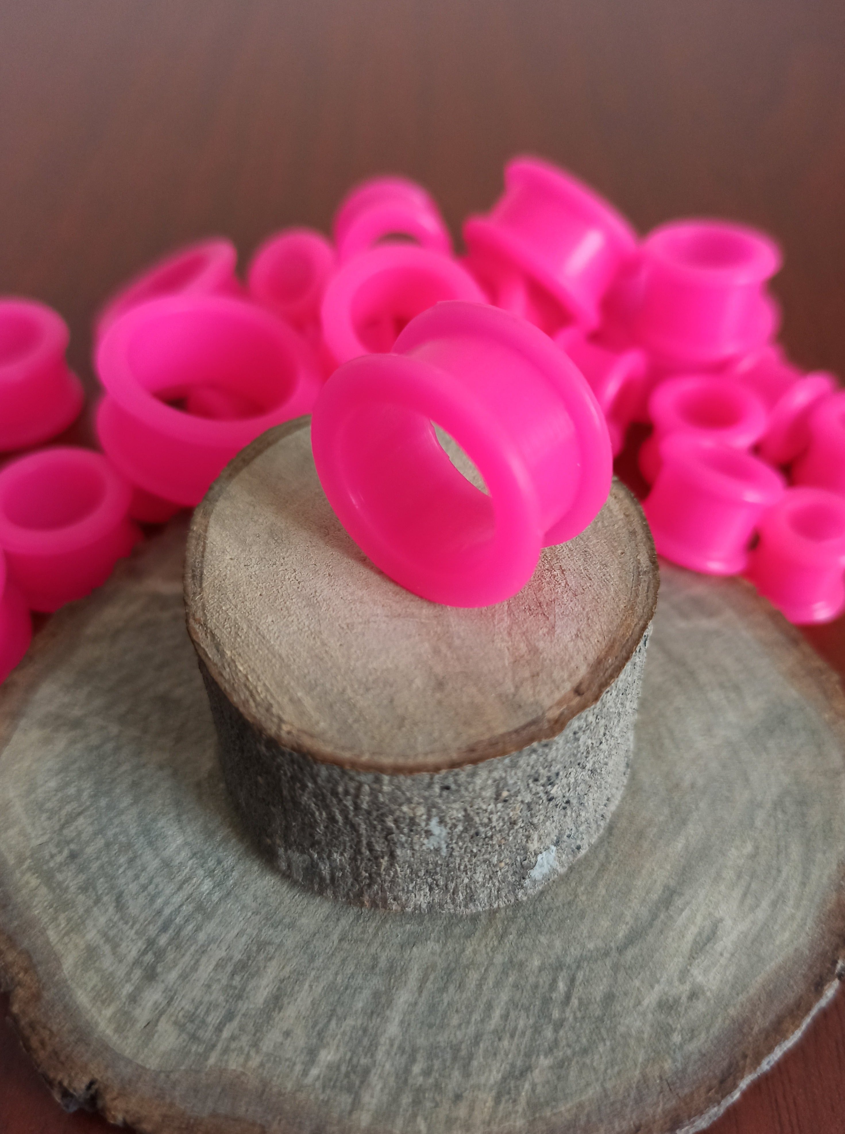 Expansiones Silicona Blanda - Modelo GZJ Color Rosado (6mm a 22mm)