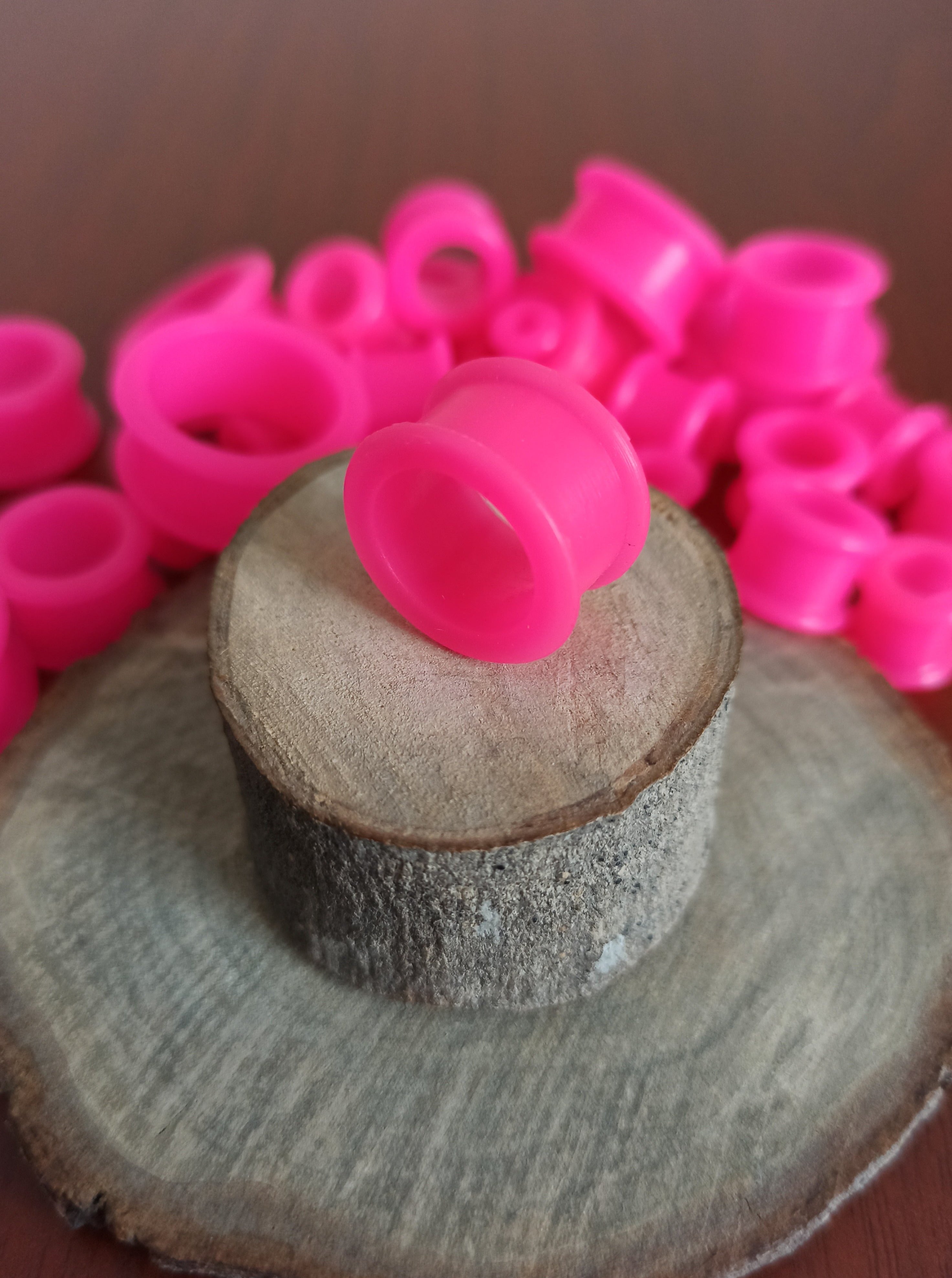 Expansiones Silicona Blanda - Modelo GZJ Color Rosado (6mm a 22mm)