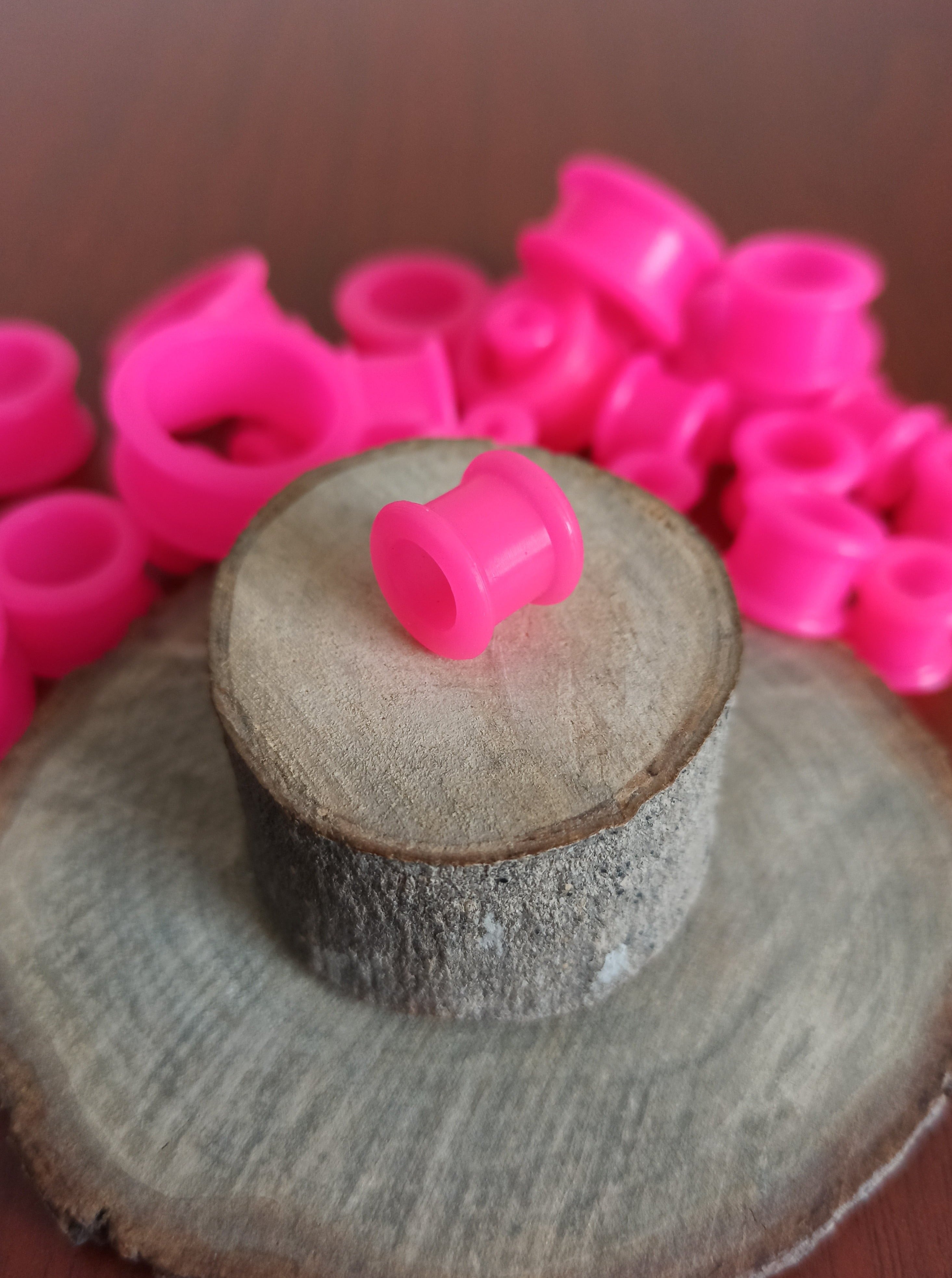 Expansiones Silicona Blanda - Modelo GZJ Color Rosado (6mm a 22mm)