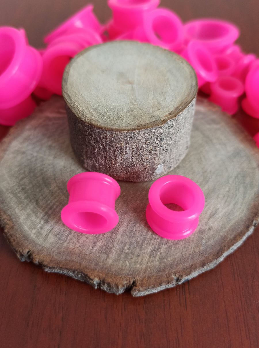 Expansiones Silicona Blanda - Modelo GZJ Color Rosado (6mm a 22mm)