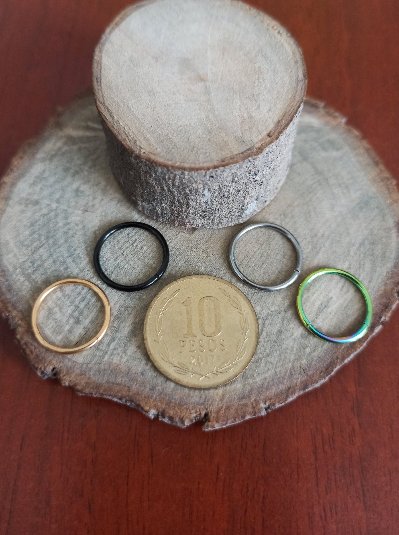 Argollas Clicker Titanio G23 - Tamaño 12mm (1,2mm) (16G)