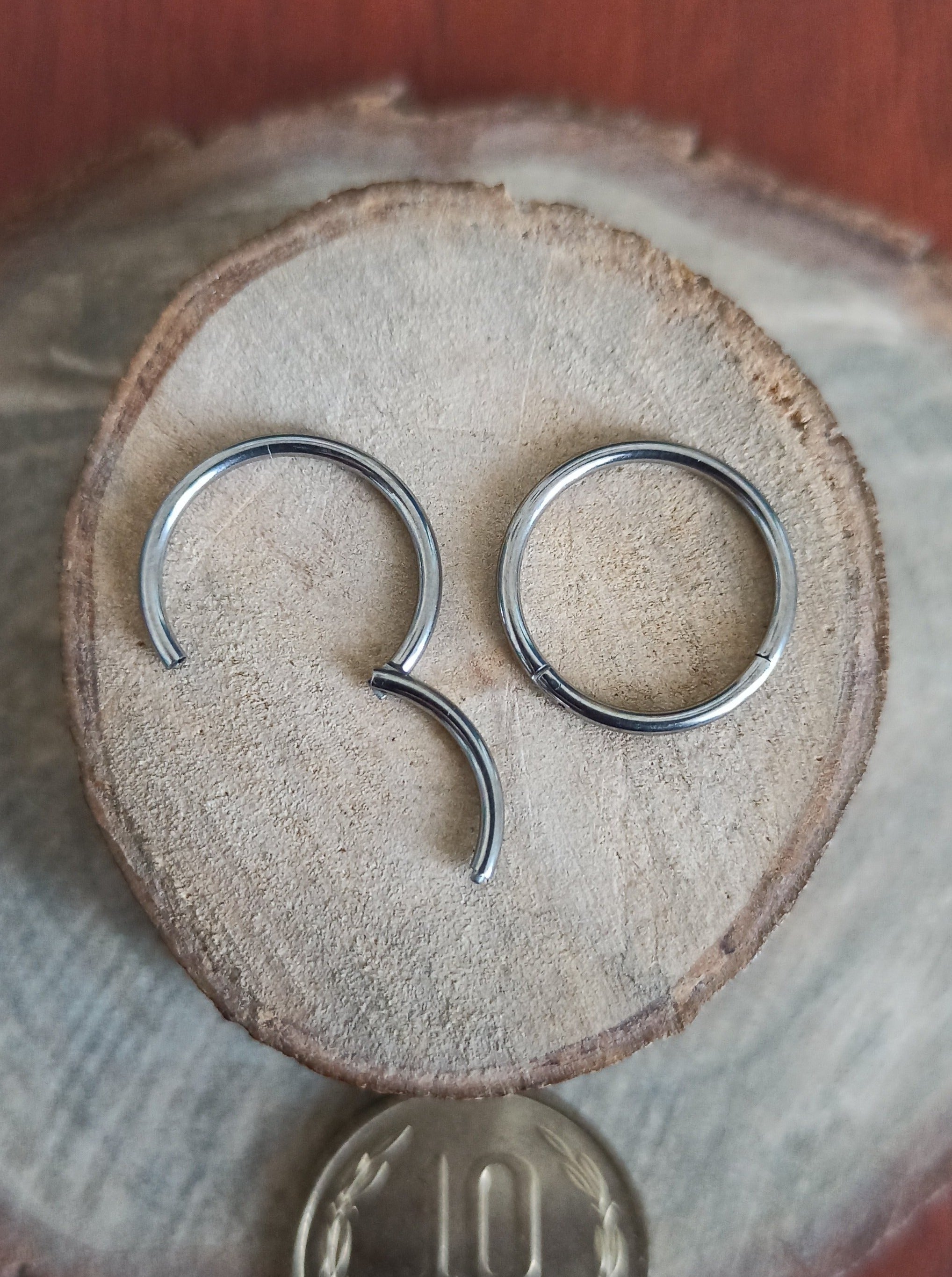 Argollas Clicker Titanio G23 - Tamaño 12mm (1,2mm) (16G)