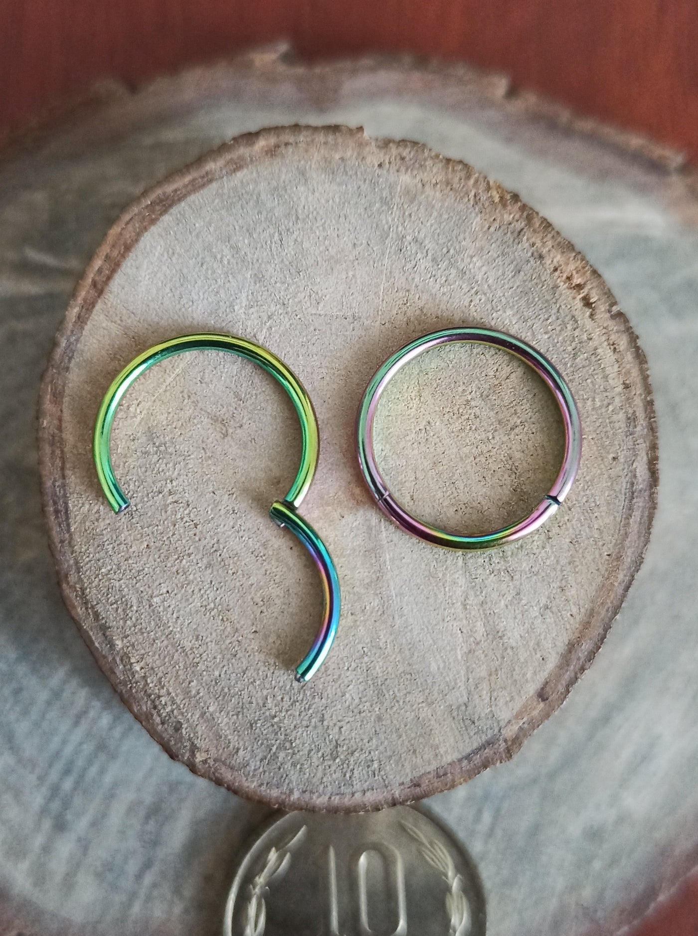 Argollas Clicker Titanio G23 - Tamaño 12mm (1,2mm) (16G)