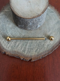Industrial Barbell Titanio G23 - Bolitas de 5mm (1,6mm;36mm;5x5) (14G)