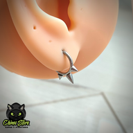 REP Argolla Clicker Acero Inoxidable - 3 Puntas (1,2mm;8mm) (16G)