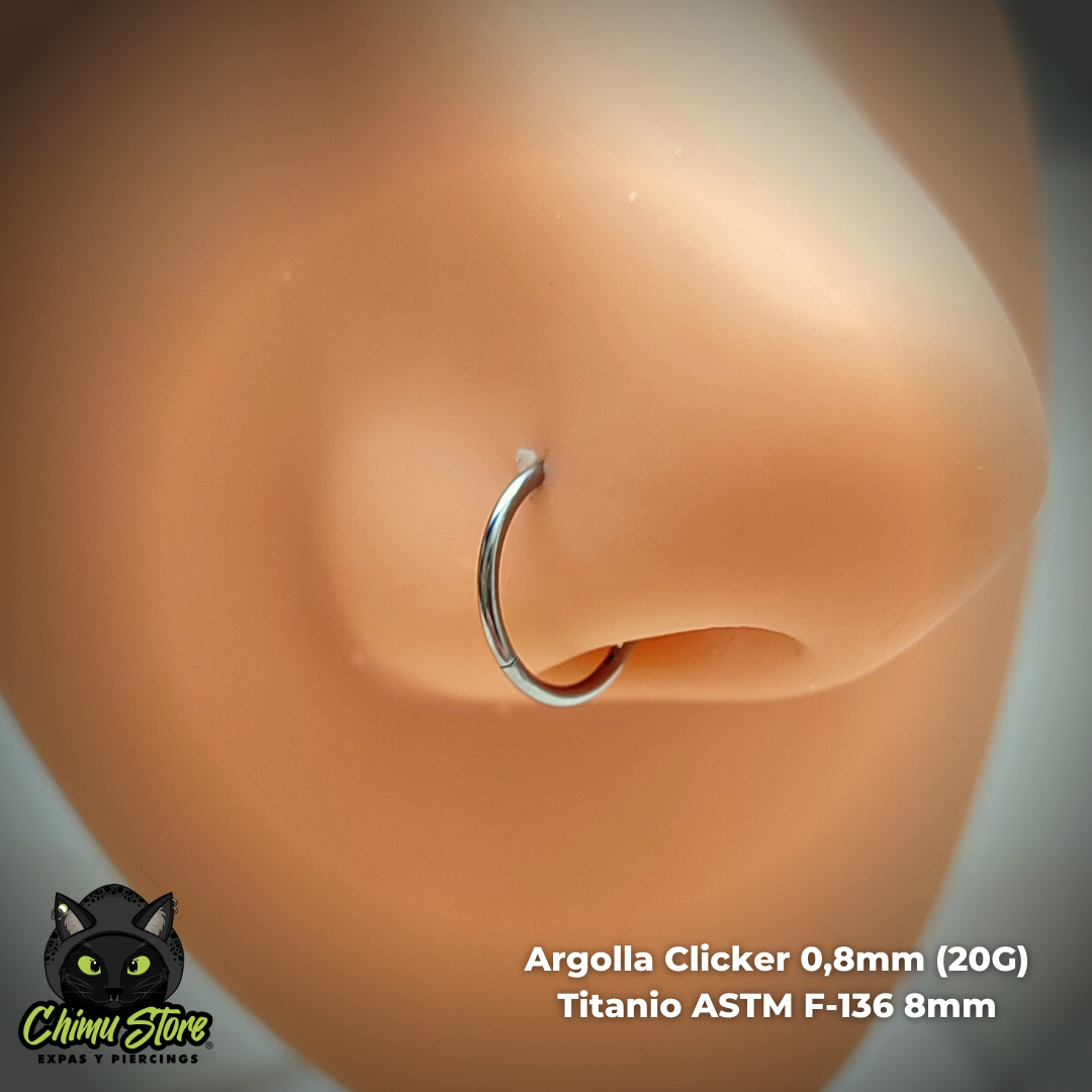 Piercing store nostril titanio