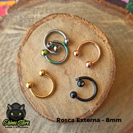 REP Circular Barbell Titanio G23 - Tamaño 8mm (1,2mm;16G)