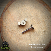 Labret Titanio G23 - Trio de Cristales (1,2mm;8mm) (16G)