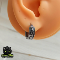 REP Piercing Lobulo Acero Inoxidable - Olas y Gaviotas (1mm;11mm)