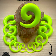 Pack de Expansión 10 Und - Espiral Acrílico Verde (1,6mm a 12mm)