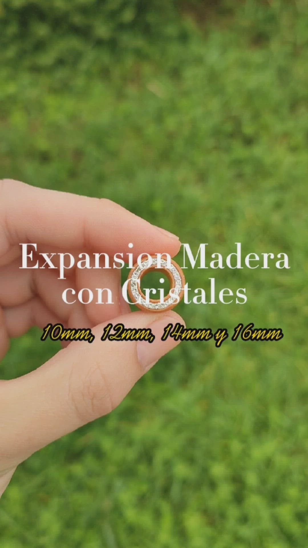 Expansion Túnel Madera - Cristales Claros (10mm a 16mm)