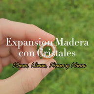Expansion Túnel Madera - Cristales Claros (10mm a 16mm)