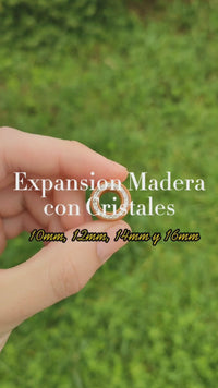 Expansion Túnel Madera - Cristales Claros (10mm a 16mm)
