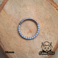 Argolla Clicker Titanio ASTM F-136 - Zirconias Frontales (1,2mm) (16G)