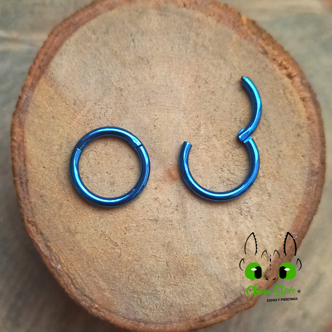 REP Argollas Clicker Titanio G23 - Tamaño 8mm (1,2mm;16G)