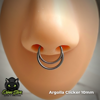 NEW Argolla Clicker Titanio G23 - Argolla Doble (1,2mm;16G)