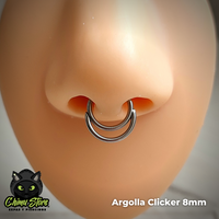 NEW Argolla Clicker Titanio G23 - Argolla Doble (1,2mm;16G)