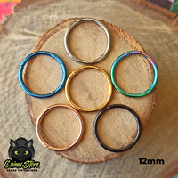 Argollas Clicker Titanio G23 - Tamaño 12mm (1,2mm) (16G)