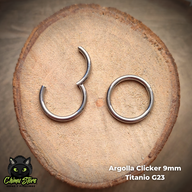 REP Argollas Clicker Titanio G23 - Tamaño 9mm (1,2mm;16G)