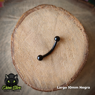 Banana Titanio G23 - Bolitas 3mm Negro (1,2mm) (16G)