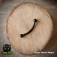 Banana Titanio G23 - Bolitas 3mm Negro (1,2mm) (16G)