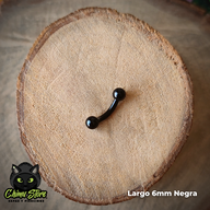 Banana Titanio G23 - Bolitas 3mm Negro (1,2mm) (16G)
