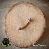 Banana Rosca Externa Titanio G23 - Puntas (1,2mm;10mm) (16G)
