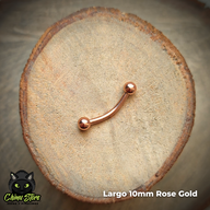 Banana Titanio G23 - Bolitas 3mm Rose Gold (1,2mm) (16G)