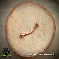 Banana Titanio G23 - Bolitas 3mm Rose Gold (1,2mm) (16G)