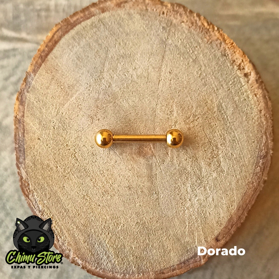 Barbell Titanio G23 - Colores (1,2mm;3*3) (16G)