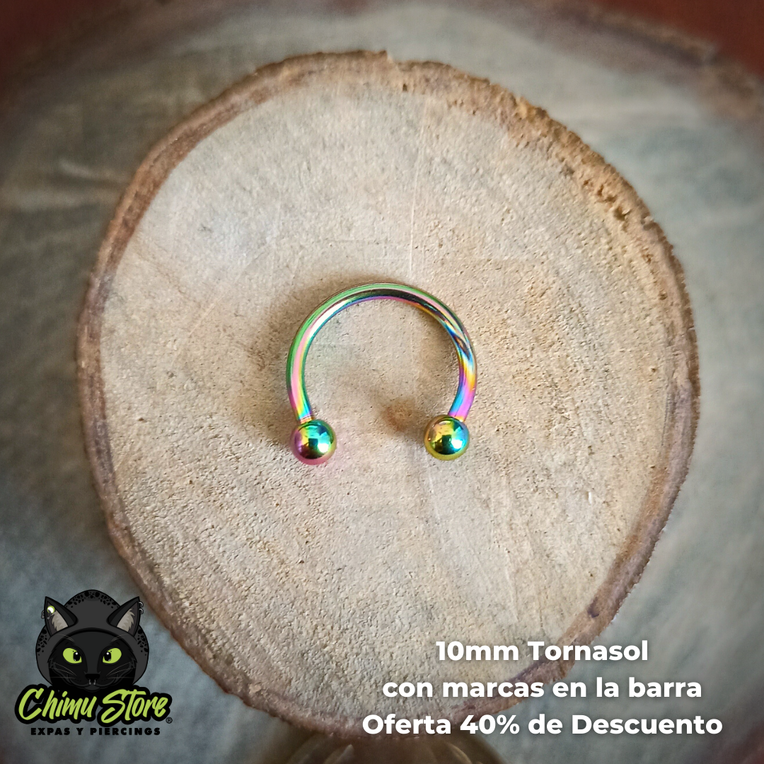 NEW Circular Barbell Titanio G23 - Tamaño 10mm (1,2mm;16G)