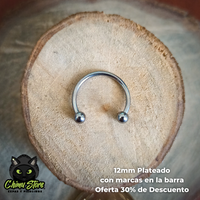 Circular Barbell Titanio G23 - Tamaño 12mm (1,2mm;16G)