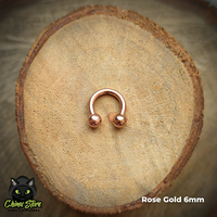 Circular Barbell Titanio G23 - Tamaño 6mm (1,2mm;16G)