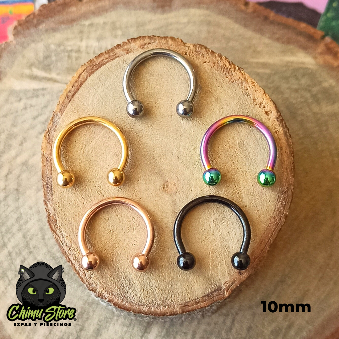 NEW Circular Barbell Titanio G23 - Tamaño 10mm (1,2mm;16G)