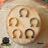 REP Circular Barbell Titanio G23 - Tamaño 8mm (1,2mm;16G)