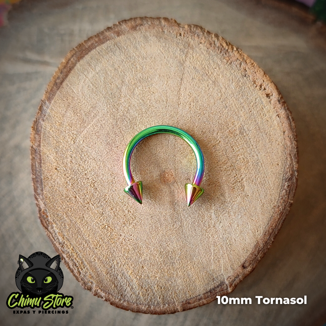 Circular Barbell Puntas Titanio G23 - Tamaño 10mm (1,2mm;16G)