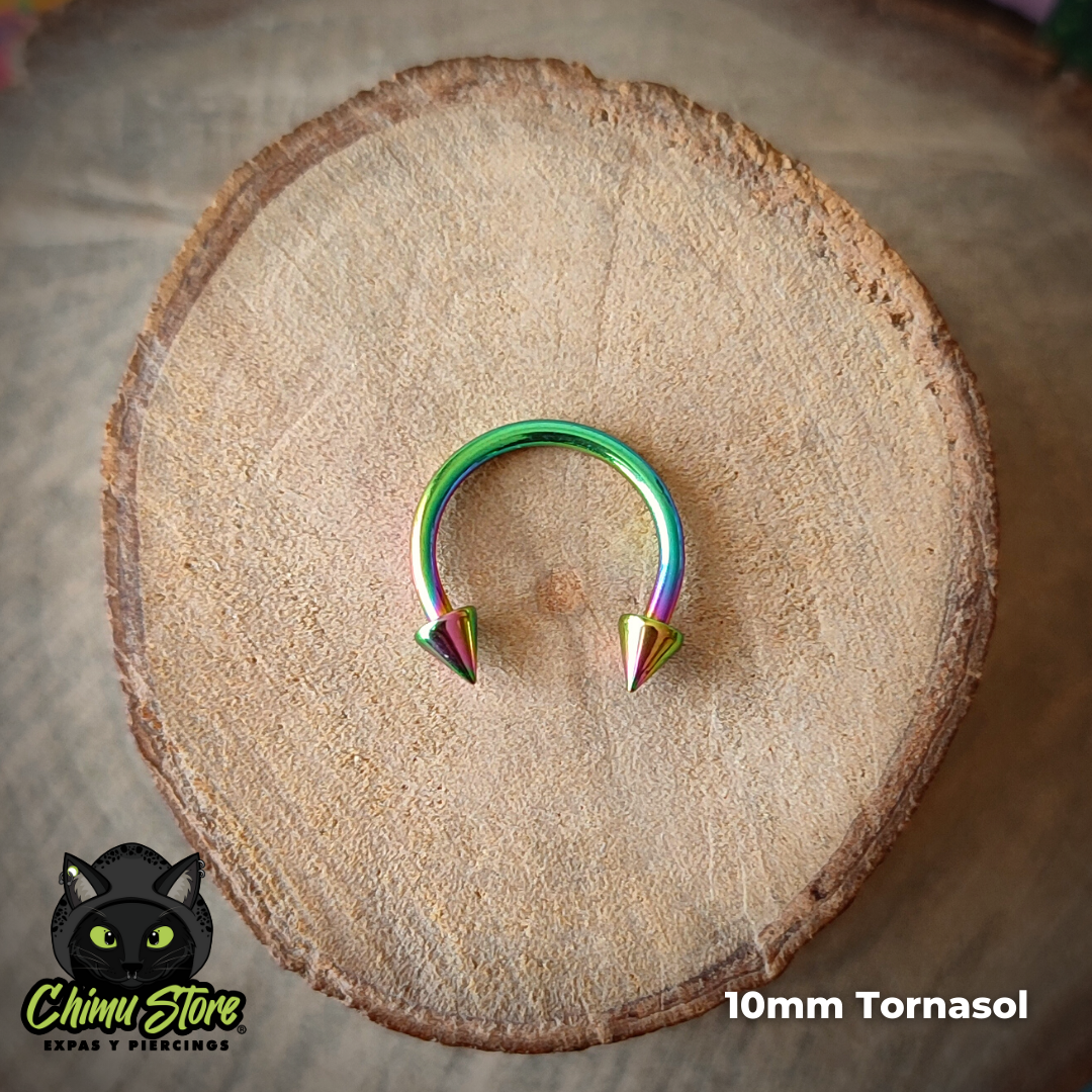 REP Circular Barbell Puntas Titanio G23 - Tamaño 10mm (1,2mm;16G)