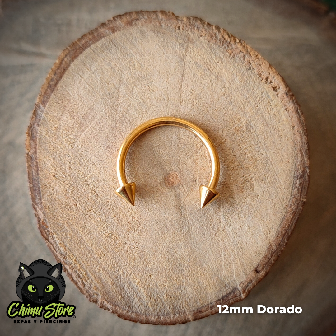 Circular Barbell Titanio G23 - Puntas Tamaño 12mm (1,2mm;16G)