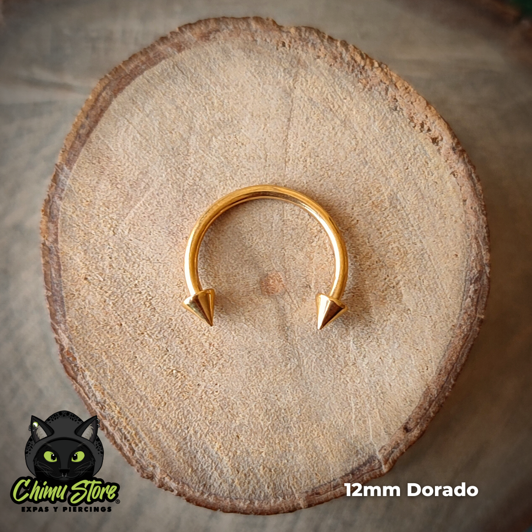 Circular Barbell Puntas Titanio G23 - Tamaño 12mm (1,2mm;16G)