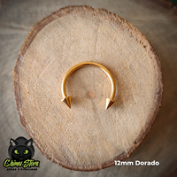 Circular Barbell Titanio G23 - Puntas Tamaño 12mm (1,2mm;16G)