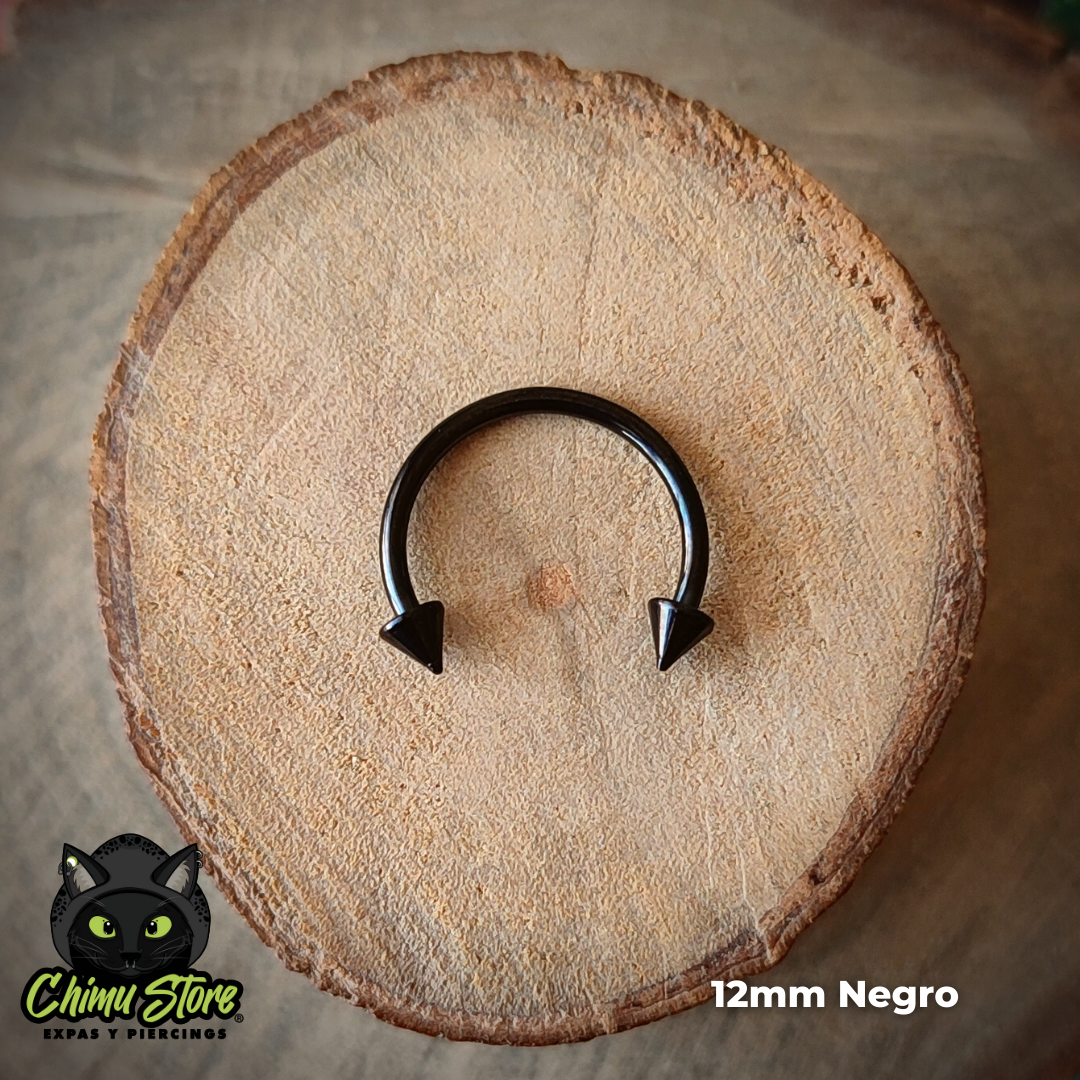 Circular Barbell Titanio G23 - Puntas Tamaño 12mm (1,2mm;16G)