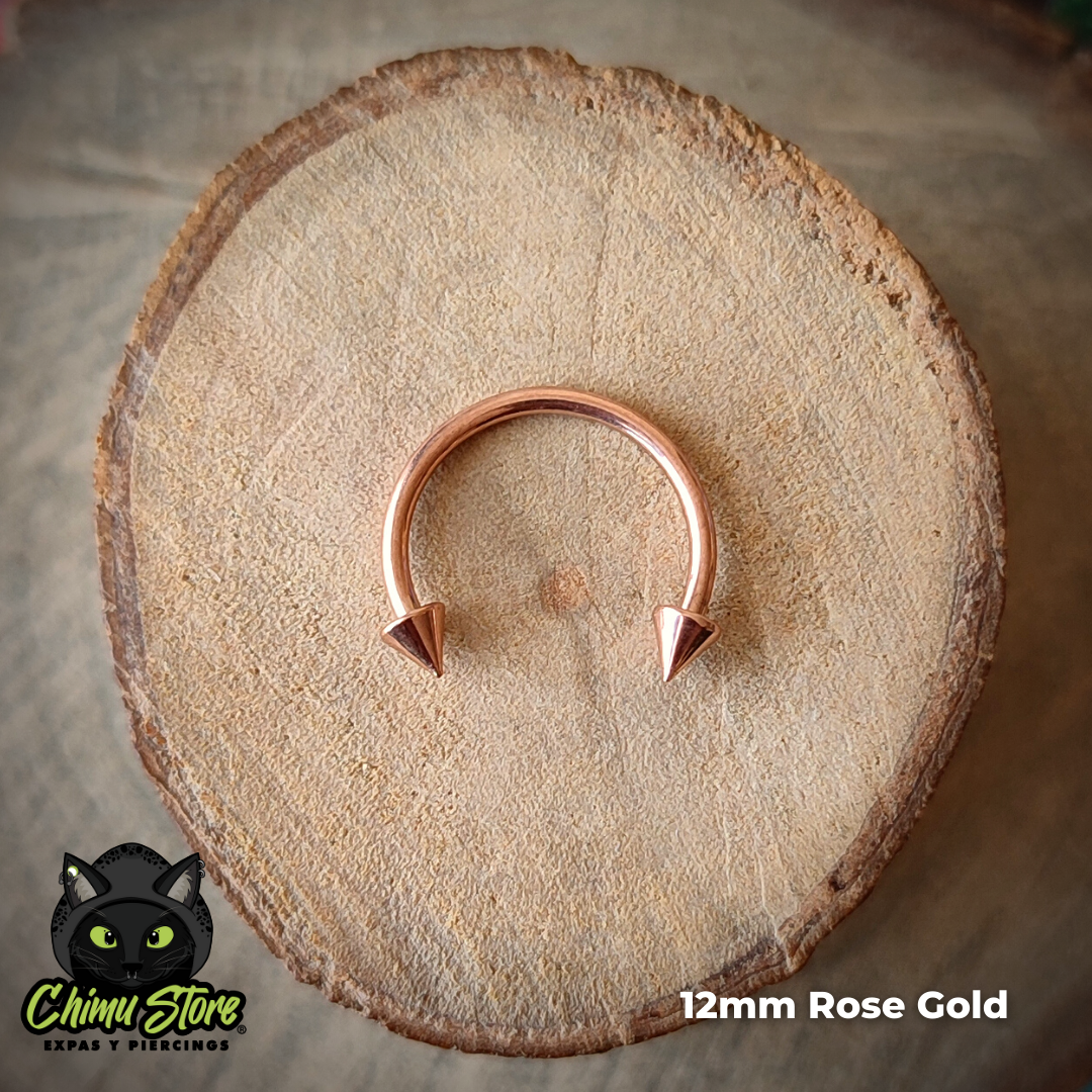 Circular Barbell Titanio G23 - Puntas Tamaño 12mm (1,2mm;16G)