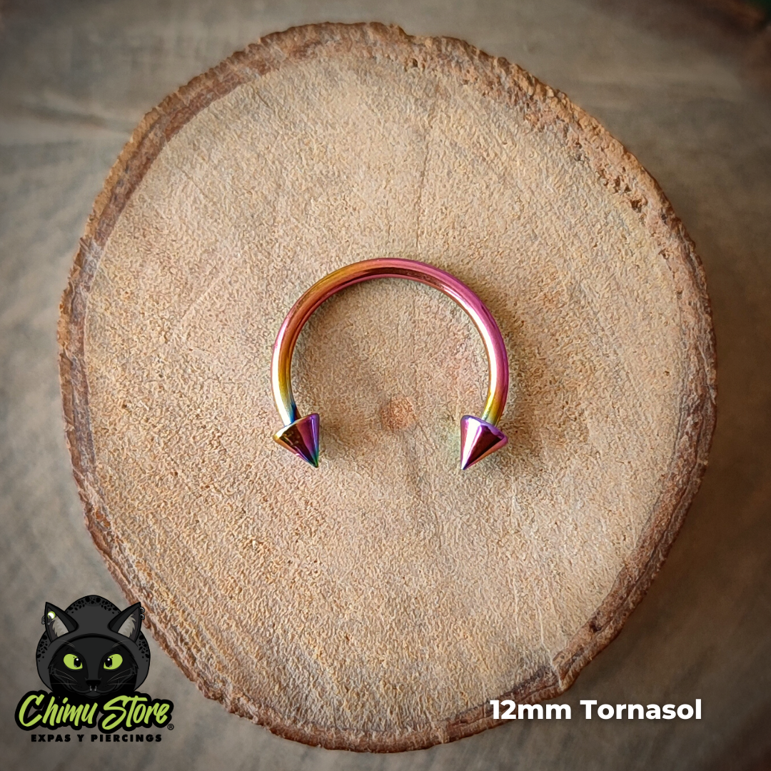 Circular Barbell Titanio G23 - Puntas Tamaño 12mm (1,2mm;16G)