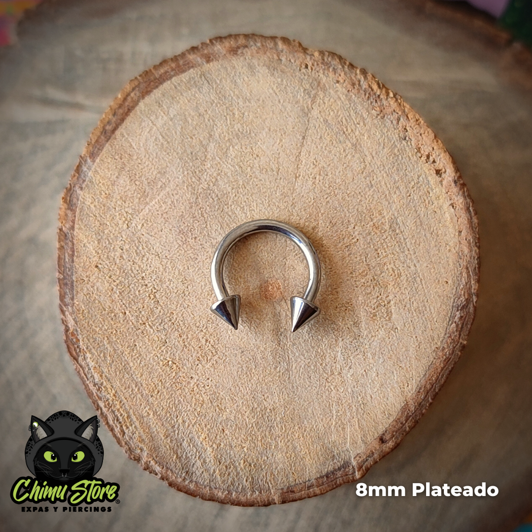 Circular Barbell Puntas Titanio G23 - Tamaño 8mm (1,2mm;16G)