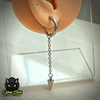 NEW Colgante Acero Inoxidable - Cadena 45mm con Pendulo (1mm;12mm)
