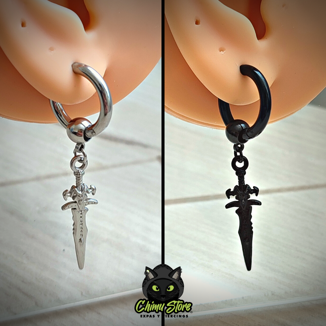 Colgante Acero Inoxidable - Espada Frostmourne Rey Exanime (1mm;12mm) (18G)