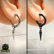 Colgante Acero Inoxidable - Pendulo Largo (1mm;12mm)